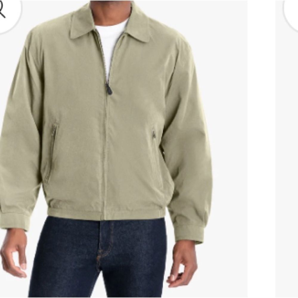 London Fog Men's Lightweight Jacket, Color is Cement, Size XXL, NWT